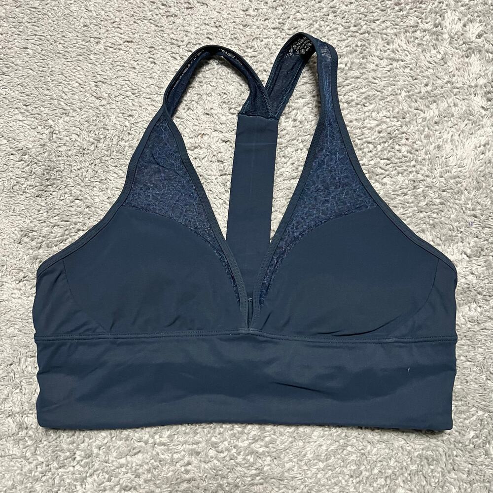Lululemon Sports Bra Womens 8 Twist & Train Bra Blue Sports Bralette